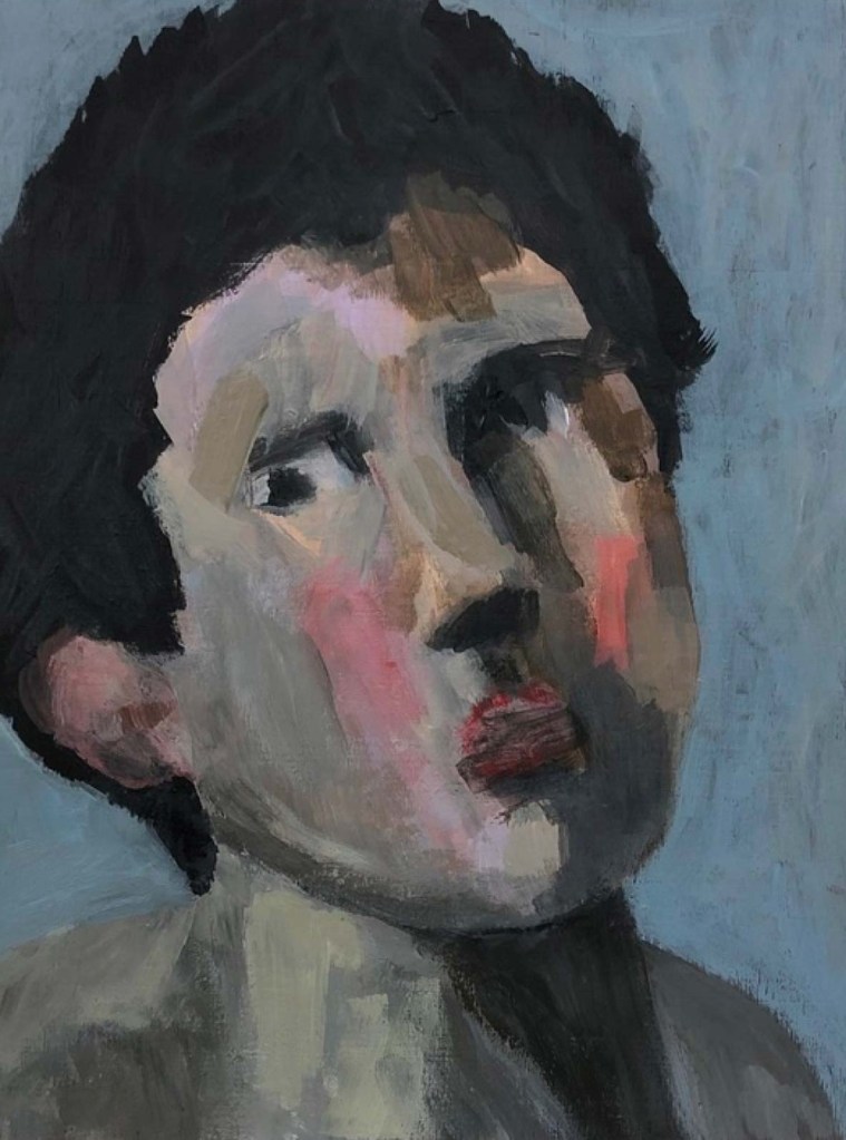 I Fear the Sun Is Broken, 2020 - acrylic on wood 18*24 cm